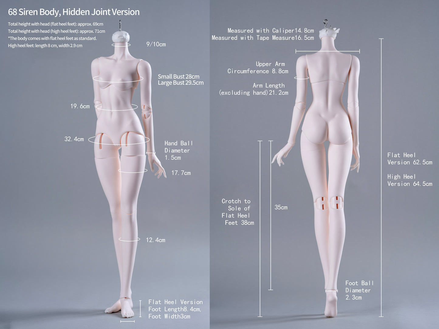 68cm  Siren Body
