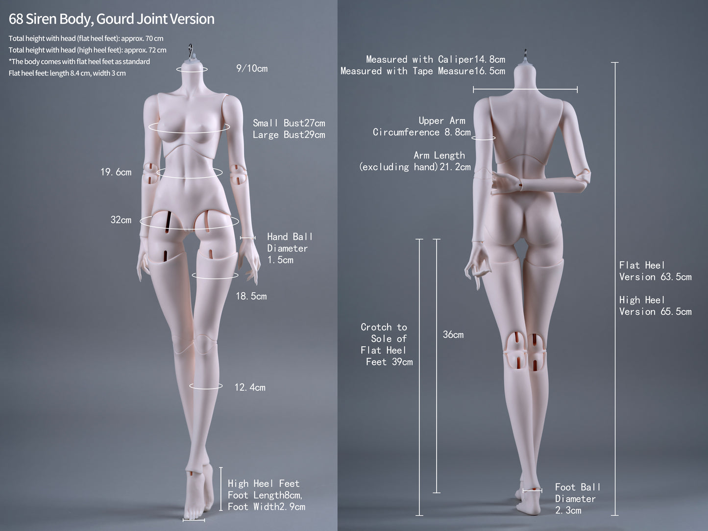 68cm  Siren Body